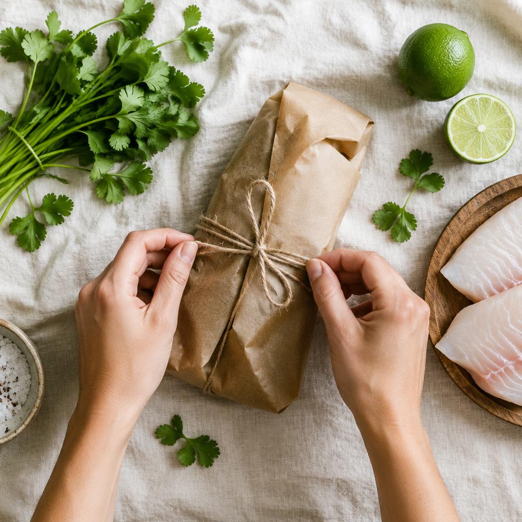 Filete envuelto en papel kraft